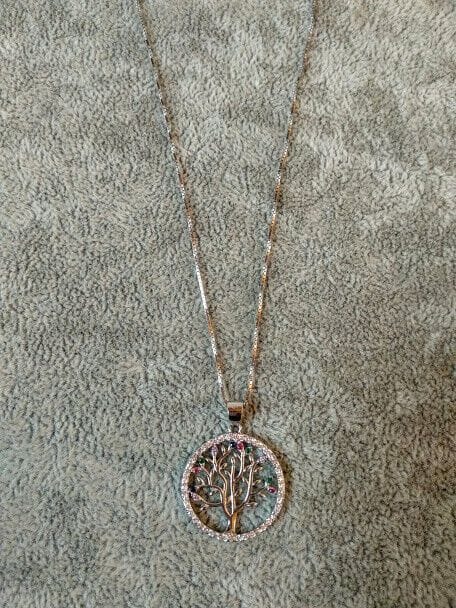 Collar con colgante Arbol de la vida Plata de Ley Rodiada Nuevos (106) - Imagen 3