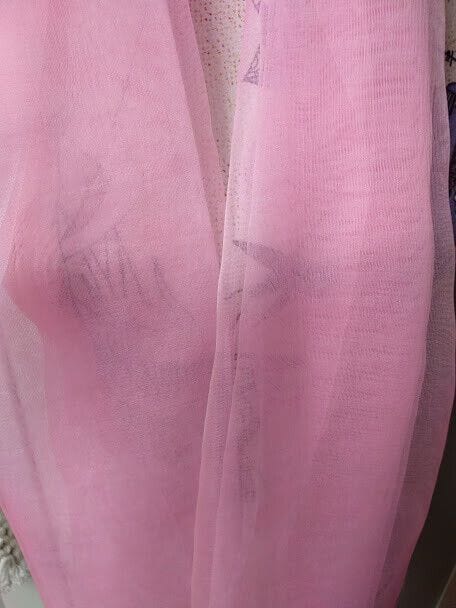 Fular 100% seda combinado colores con cuentas de cristal (134) - Imagen 3