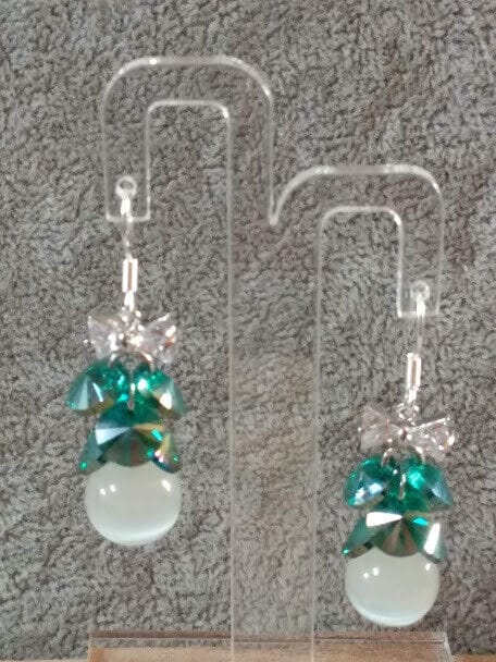 Pendientes fantasia cristal y piedra cierre gancho o hippy nuevo(106) - Imagen 3