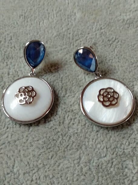 Pendientes mujer fantasía cierre de presión 2 colores Nuevos (106) - Imagen 3