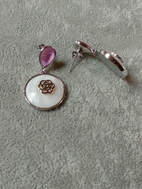 Pendientes mujer fantasía cierre de presión 2 colores Nuevos (106) - Imagen 6