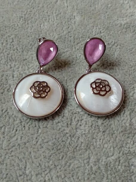 Pendientes mujer fantasía cierre de presión 2 colores Nuevos (106)