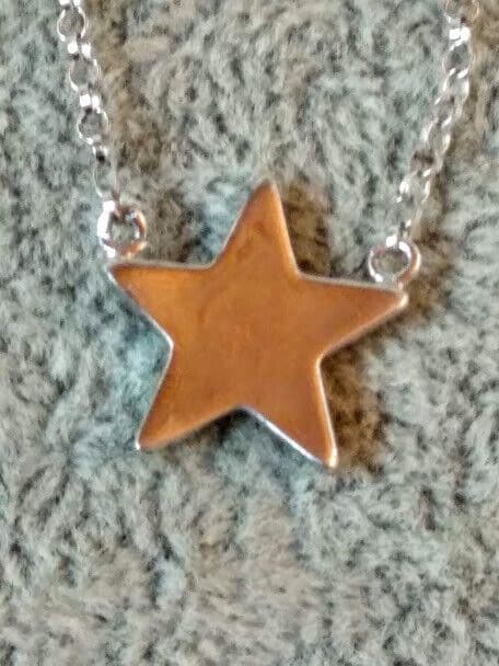 Collar con estrella gargantilla mujer Plata de Ley Rodiada Nuevos (106) - Imagen 3