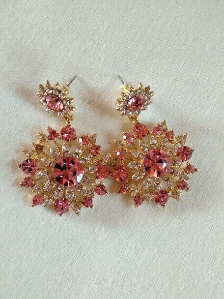 Pendientes mujer fantasía cristal cierre de presión Nuevos (106) - Imagen 9