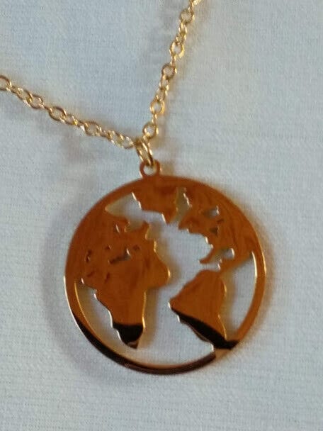 Collar gargantilla acero antialergico con colgante color dorado Nuevos (106) - Imagen 4