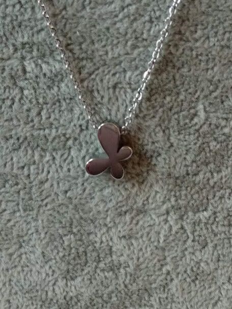 Collar gargantilla doble acero antialergico con colgantes mariposas Nuevos (106) - Imagen 4