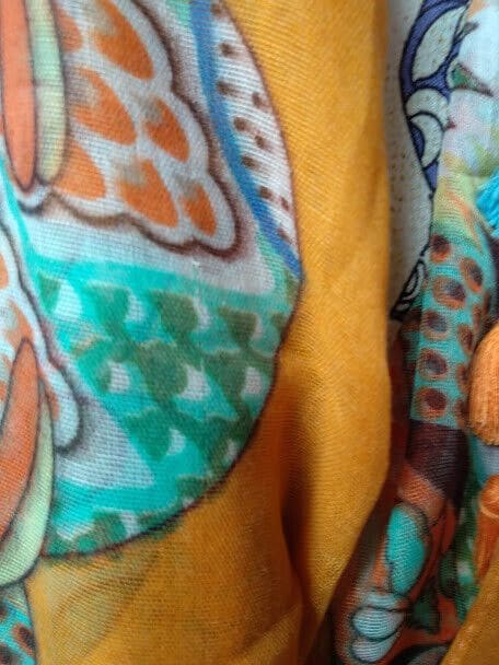 Pañuelo con bonito estampado en alegres colores diferentes colores (134) - Imagen 5