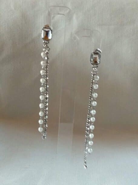 Pendientes mujer largos cierre de presión Nuevos (106) - Imagen 4