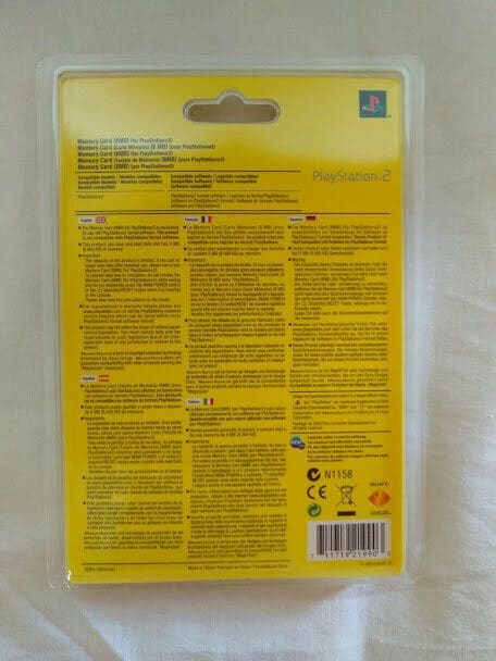 memoria original SONY Memory card 8 MB PS2 para playstation2 PACK 2 UNIDADES83 - Imagen 3