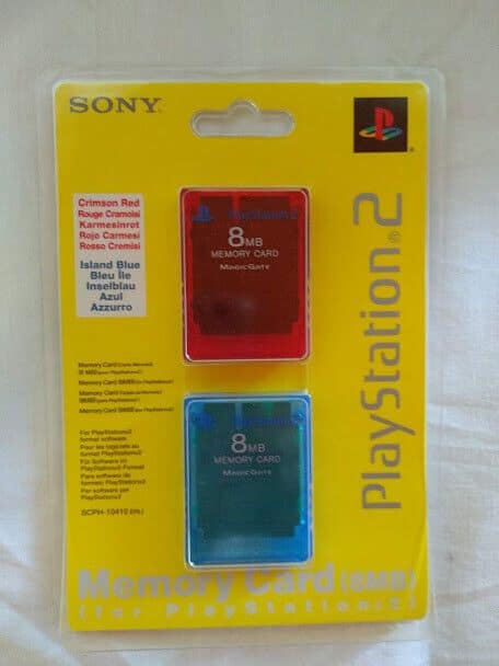 memoria original SONY Memory card 8 MB PS2 para playstation2 PACK 2 UNIDADES83