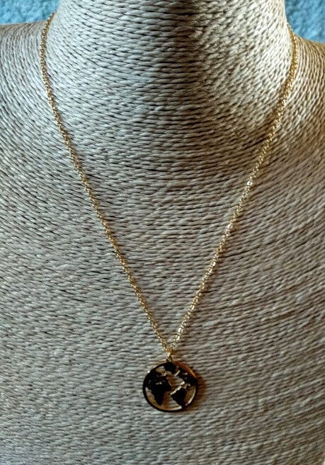 Collar gargantilla acero antialergico con colgante color dorado Nuevos (106)