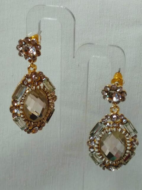 Pendientes bisutería mujer largos modelo Isabel presión - Imagen 3