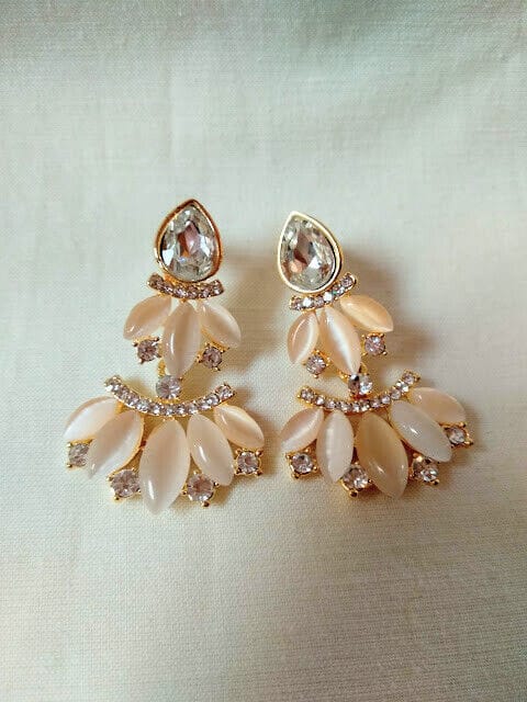 Pendientes mujer bisutería en cascada piedras cierre presión Nuevos