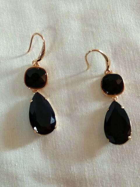 Pendientes bisutería mujer largos modelo Lagrima presión Nuevos - Imagen 3