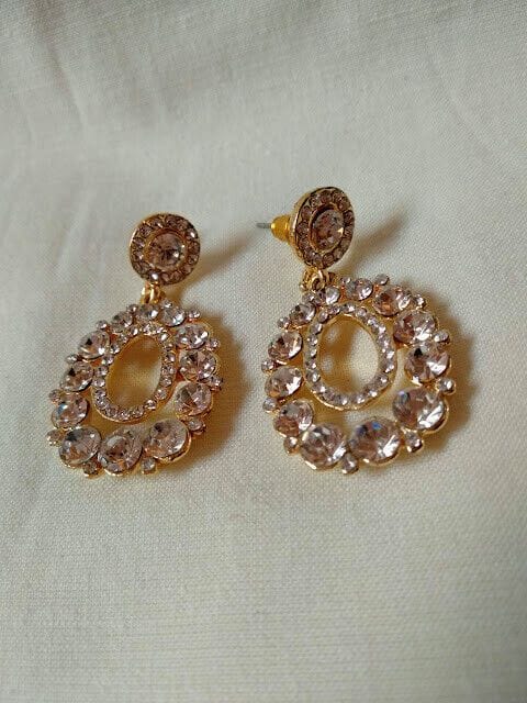 Pendientes mujer bisutería  piedras cierre presión Nuevos - Imagen 3