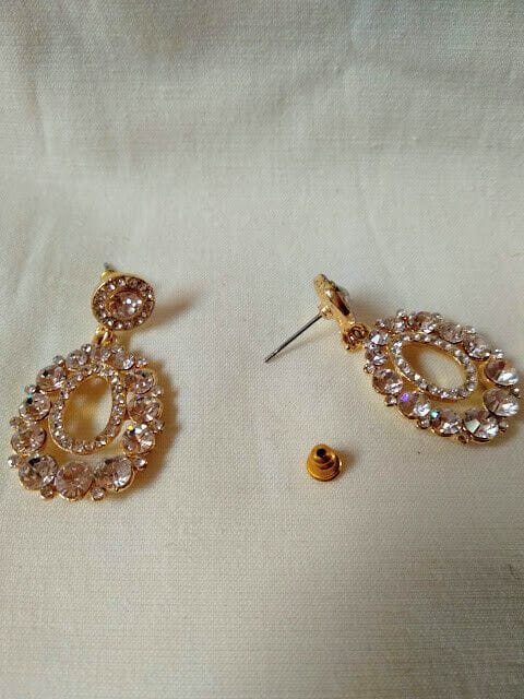 Pendientes mujer bisutería  piedras cierre presión Nuevos - Imagen 4