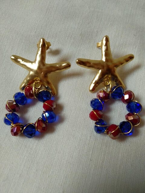 Pendientes mujer Unicos con cristal de roca cierre presión Nuevos - Imagen 4