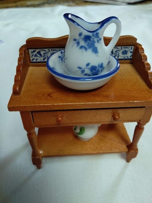 Casas de muñecas aparador madera con elementos loza Nuevo (96)