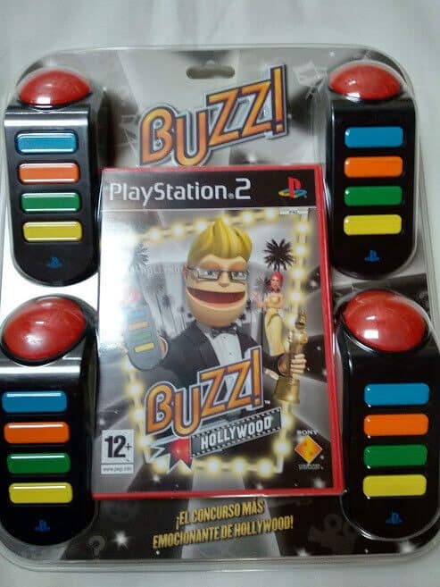 Buzz¡ Hollywood +4 pulsadores PS2 PAL Nuevo y precintado (122)