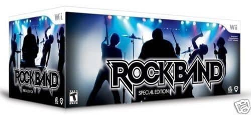 Wii ROCK BAND Special Edition Bundle Game+Guitar+Drums