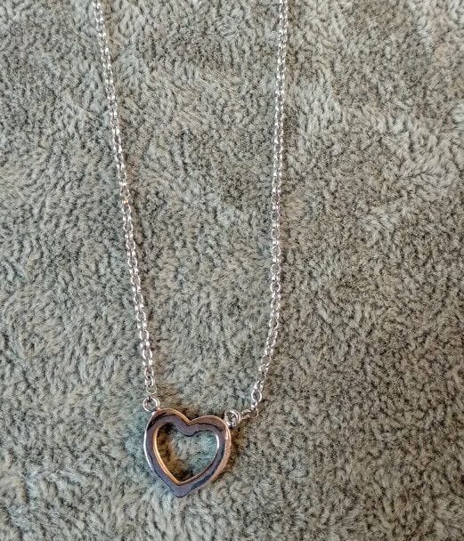 Collar con corazón gargantilla mujer Plata de Ley Rodiada Nuevos (106) - Imagen 4