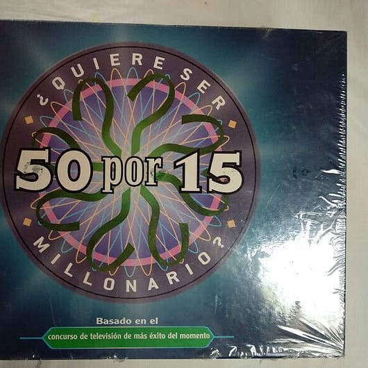 50 por 15 ¿Quieres ser millonario?Juego de mesa de Matel Nuevo y precintado