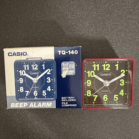 CASIO DESPERTADOR TQ-140 BEEP ALARM NUEVO A ESTRENAR (155)
