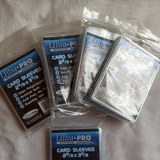 FUNDAS ULTRA PRO PACK 5 PAQUETES 100 UNIDADES CADA UNO TRANSPARENTES (155)