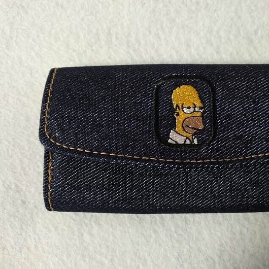 Llavero rígido de tela vaquera Simpson NUEVO