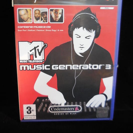 MTV Music Gnerator 3 para  playstation2 PAL nuevo y precintado.