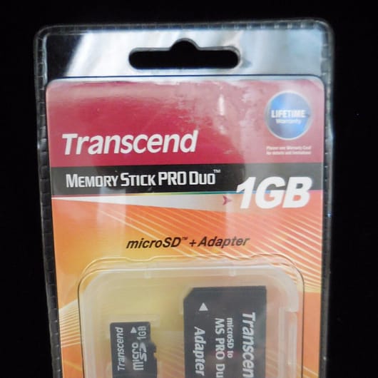Memory Stick  Pro Duo 1 GB Nueva y Precintada.Micro sd+adaptador