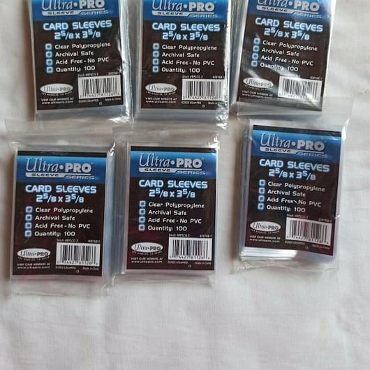 FUNDAS ULTRA PRO PACK 6 PAQUETES 100 UNIDADES CADA UNO TRANSPARENTES (155)