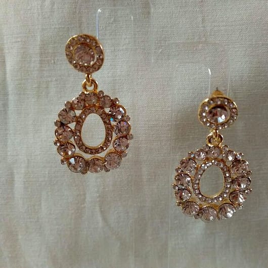 Pendientes mujer bisutería  piedras cierre presión Nuevos