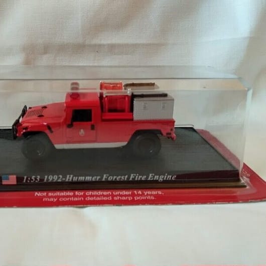 1:53 1992-Hummer Forest Fire Engine  Nuevo con blister (108)