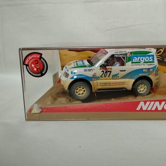 SCX Scalextric MITSUBISHI PAJERO ARGOS DESERT DIRT  ref 50323 Ninco 1/32 Nuevo