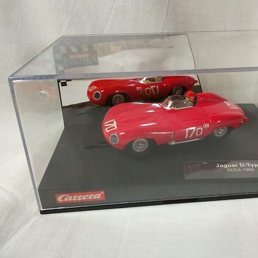 SXC Scalextric Jaguar D-Type SCCA 1960 Carrera ref 25709 Red  1/32  Nuevo