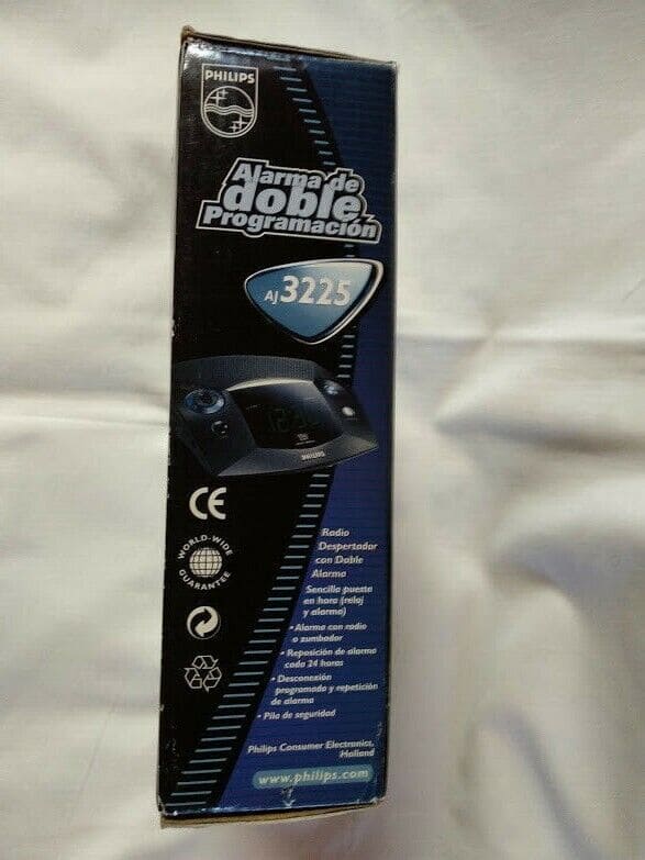 RADIO DESPERTADOR PHILIPS VINTAGE NUEVO Y CON CAJA A LA RED Y PILA - Imagen 5