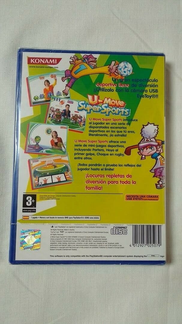 U-Move Super Sports para playstation 2 Nuevo y precintado Pal - Imagen 3