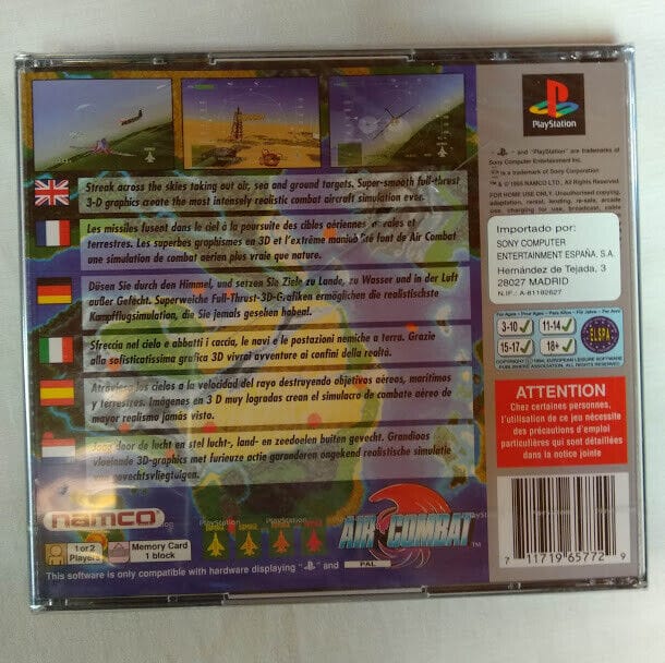AIR COMBAT Playstation 1 NUEVO Y PRECINTADO PAL - Imagen 3