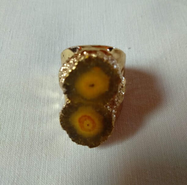 Anillo sortija mujer bisutería geoda colores Nuevo - Imagen 11