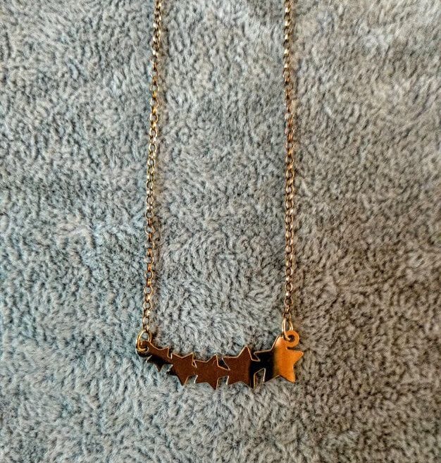 Collar estrellas gargantilla mujer  Plata  chapada 24k Nuevos (106) - Imagen 3
