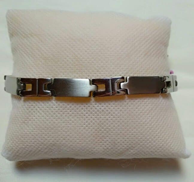 Pulsera acero inoxidable caballero eslabon combinado nueva