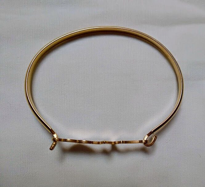 Pulsera acero mujer dorada rígida ritmo cardiaco y cierre nueva - Imagen 3