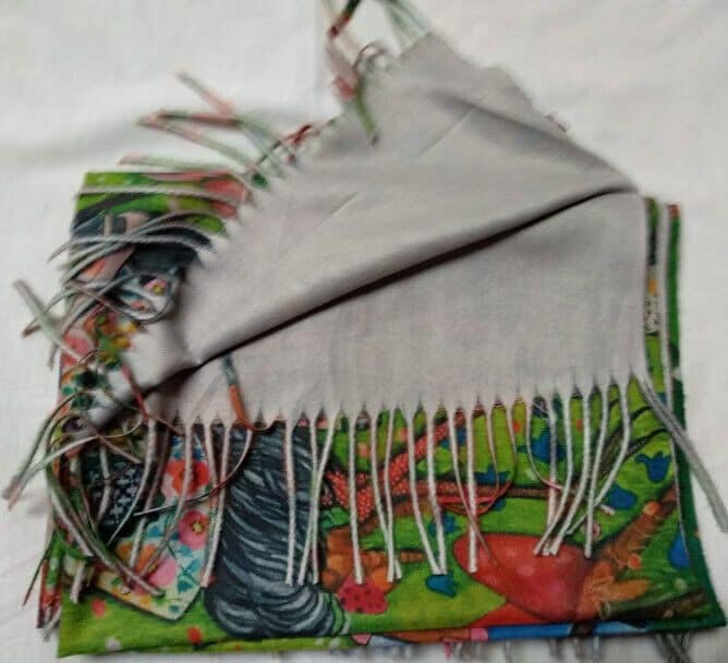 Pasmina Cashmere estampado figuras bosque Nuevo con etiquetas (105) - Imagen 8