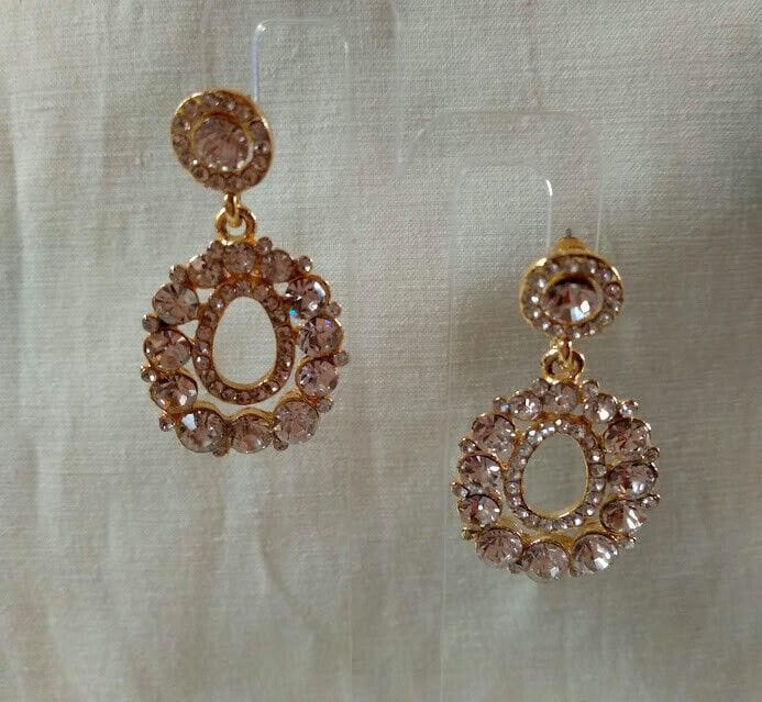 Pendientes mujer bisutería  piedras cierre presión Nuevos