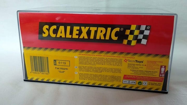 SCX Scalextric Fiat Abarth "Gulf" referencia 6119 1/32 Nuevo - Imagen 3