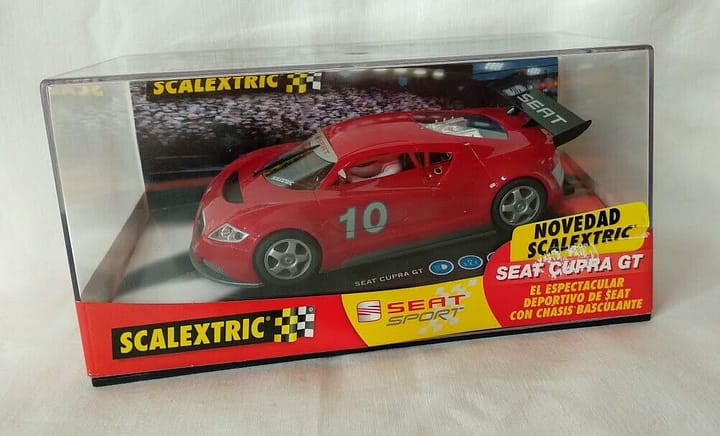 SCX Scalextric SEAT CUPRA GT  REFERENCIA 6158 1/32 Nuevo CHASIS BASCULANTE