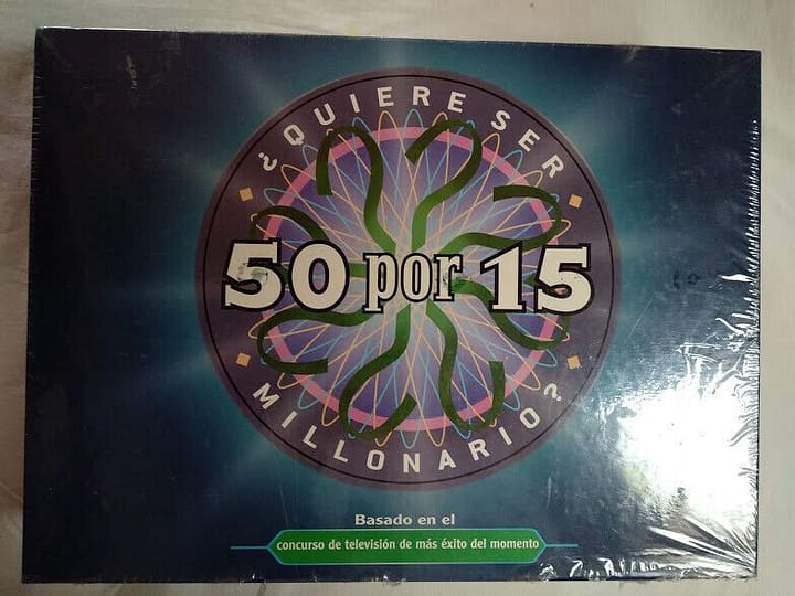 50 por 15 ¿Quieres ser millonario?Juego de mesa de Matel Nuevo y precintado