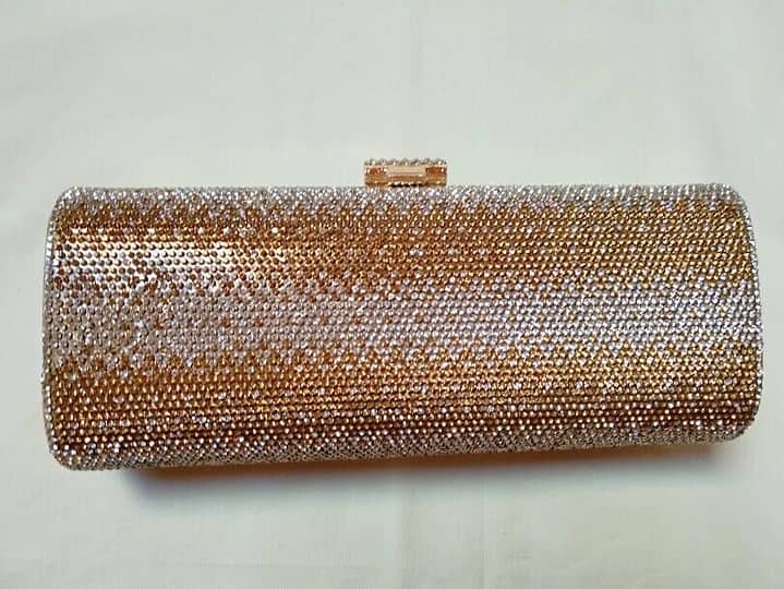 Bolso fiesta,clutch,cartera de mano mujer plateado y dorado Nuevo - Imagen 3