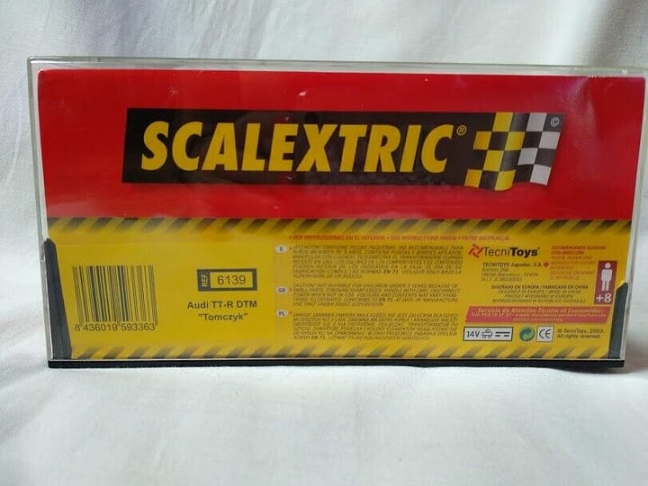 SCX Scalextric Audi TT-R DTM " Tomczyk" Ref 6139  1/32 Nuevo - Imagen 3